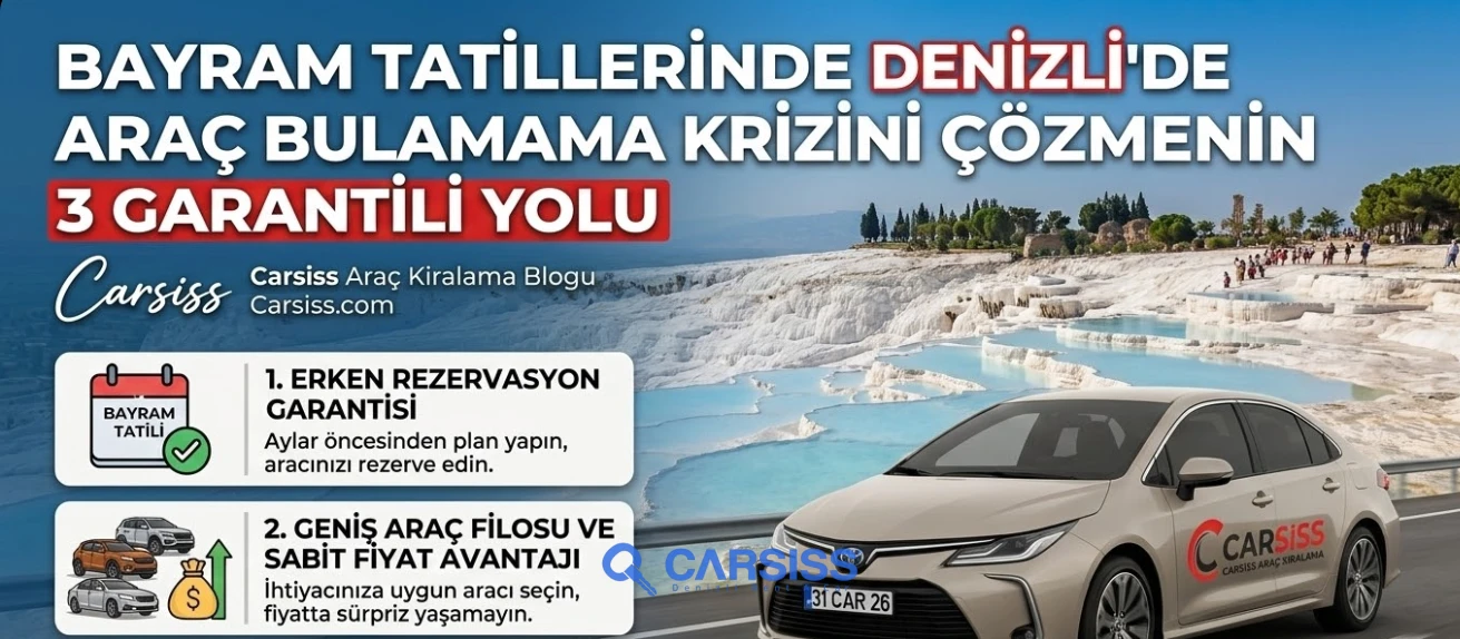 Bayram Tatillerinde Denizli'de Araç Bulamama Krizini Çözmenin 3 Garantili Yolu