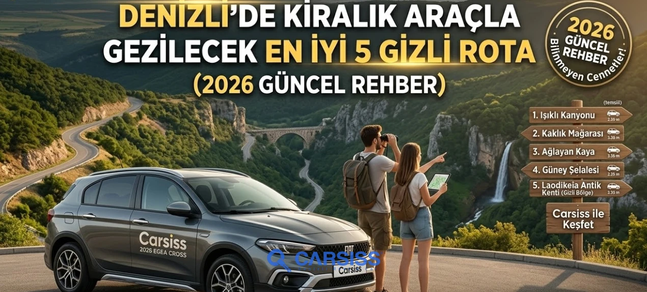 Denizli'de Kiralık Araçla Gezilecek En İyi 5 Gizli Rota (2026 Güncel Rehber)